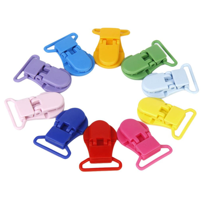 Universal Resin Round Clip-on Clamps Teeth Clip Nip Cloth File 10PCS Colors