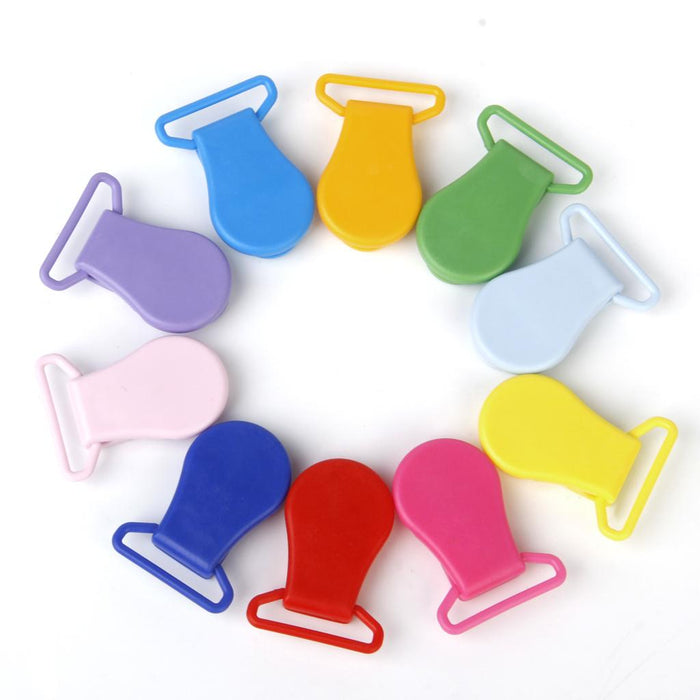 Universal Resin Round Clip-on Clamps Teeth Clip Nip Cloth File 10PCS Colors