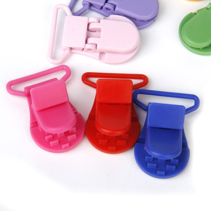 Universal Resin Round Clip-on Clamps Teeth Clip Nip Cloth File 10PCS Colors