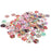 25mm Mixed Color Drawing Printing Flower Buttons for Sewing DIY Craft 100pcs