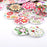 25mm Mixed Color Drawing Printing Flower Buttons for Sewing DIY Craft 100pcs