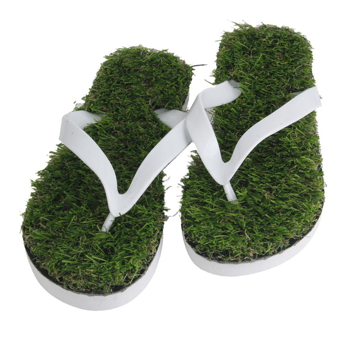 Summer Cool Slippers Artificial Lawn Flats Flip Flops Sandals Shoes Size 45