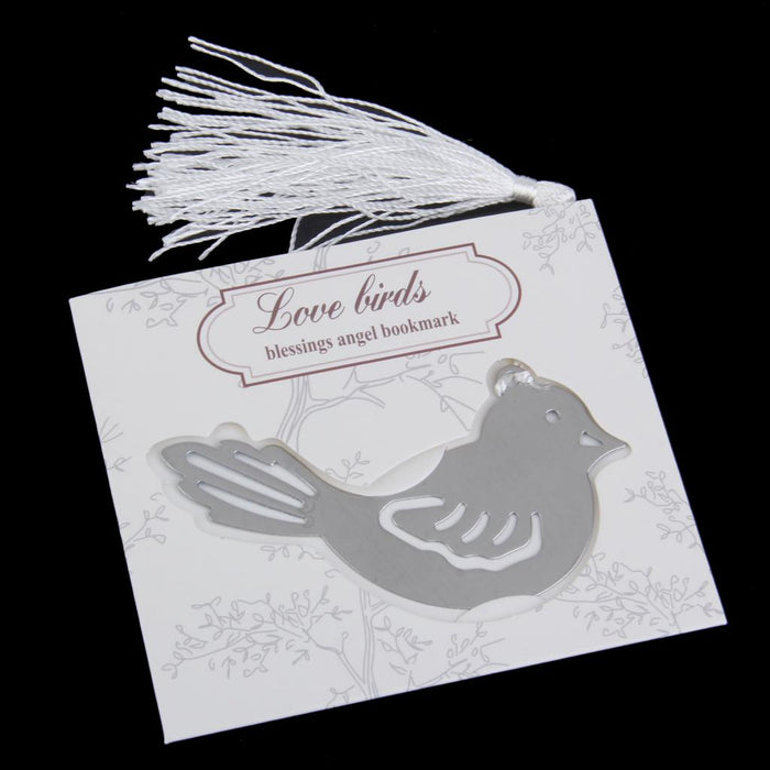 Crofta Creative Bird Pattern Bookmark Label Stationary Wedding Party Supplies Ceremony Gift