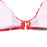 Crofta Women Girls Ladies Elastic Adjustable Halter Straps Floral Bikini Swimsuit Swimwear M Red