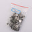 100 Sets Rivets Fasteners Studs Button Sewing Jeans Gray