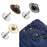 100 Sets Rivets Fasteners Studs Button Sewing Jeans Bronze