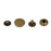 Crofta 10 Sets Copper Snaps Fasteners Bronze Tone