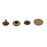 Crofta 10 Sets Copper Snaps Fasteners Bronze Tone