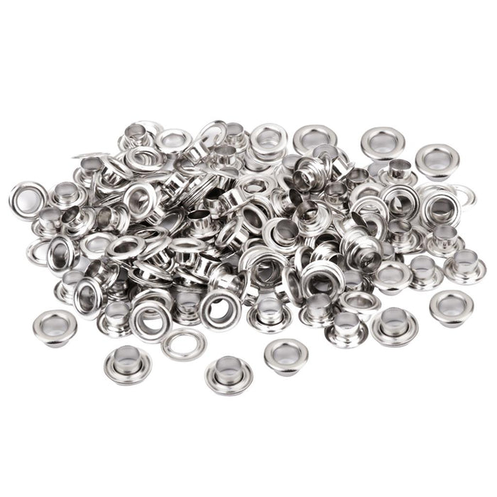 Crofta 100 Sets Eyelet Grommet Hole Rivets w/Lip