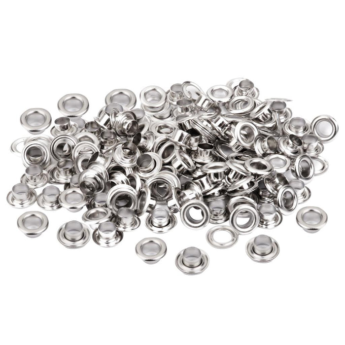 Crofta 100 Sets Eyelet Grommet Hole Rivets w/Lip