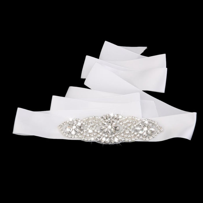 Wedding Dress belt Crystal Belt sash with Beaded Rhinestones Bridal sash