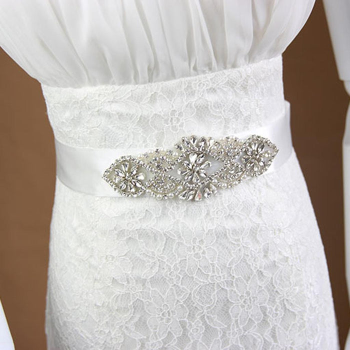 Wedding Dress belt Crystal Belt sash with Beaded Rhinestones Bridal sash