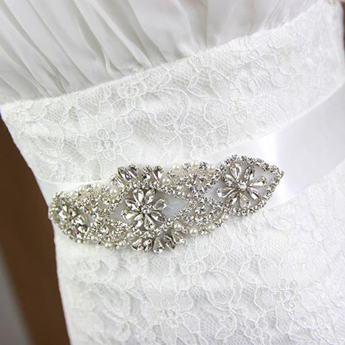 Wedding Dress belt Crystal Belt sash with Beaded Rhinestones Bridal sash