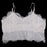 White Lace Embroidered Eyelash Hollow Wrapped Chest Short Shoulder Strap Bra