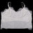 White Lace Embroidered Eyelash Hollow Wrapped Chest Short Shoulder Strap Bra