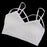 White Cross Strap Hollow Wrapped Chest Short Pad Bra