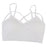 White Cross Strap Hollow Wrapped Chest Short Pad Bra