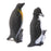 Plastic Penguin Ocean Animal Model Toy Gift 8pcs Black + White