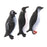 Plastic Penguin Ocean Animal Model Toy Gift 8pcs Black + White