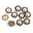 Crofta 50 Pieces Faux Pearl Buttons Flatback for Decoration DIY 25mm