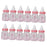 Crofta 12pcs Small Plastic Bottles for Baby Shower Party Favours Kids Gift Bag Fillers Candy Filling Bottles Pink