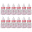 Crofta 12pcs Small Plastic Bottles for Baby Shower Party Favours Kids Gift Bag Fillers Candy Filling Bottles Pink