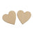 Wooden Blank Heart Embellishments for DIY Crafts 50 x 3mm 25pcs