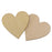 Wooden Blank Heart Embellishments for DIY Crafts 50 x 3mm 25pcs