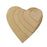 Wooden Blank Heart Embellishments for DIY Crafts 50 x 3mm 25pcs