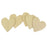 Wooden Blank Heart Embellishments for DIY Crafts 100 x 3mm 5pcs