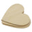 Wooden Blank Heart Embellishments for DIY Crafts 100 x 3mm 5pcs