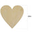 Wooden Blank Heart Embellishments for DIY Crafts 100 x 3mm 5pcs