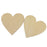 Wooden Blank Heart Embellishments for DIY Crafts 100 x 3mm 5pcs