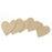 Wooden Blank Heart Embellishments for DIY Crafts 120 x 3mm 5pcs