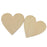 Wooden Blank Heart Embellishments for DIY Crafts 120 x 3mm 5pcs