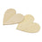 Wooden Blank Heart Embellishments for DIY Crafts 150 x 3mm 5pcs