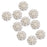 10pcs Crystal Rhinestone Pearl Flower Embellishments Button 30mm