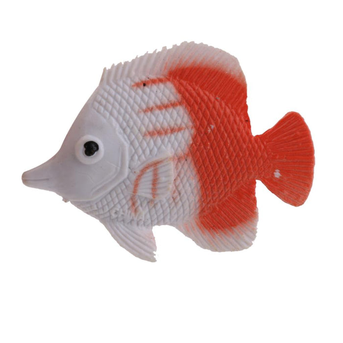 Crofta Plastic Artificial Angel Fish Animals Toy Model 12pcs Colorful