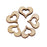 3mm Wooden Blank Hollow Heart Embellishments DIY Crafts 10mm 100pcs