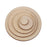 3mm thick Round Wooden Embellishments for DIY Crafts 100pcs 10mm