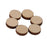 3mm thick Round Wooden Embellishments for DIY Crafts 100pcs 10mm