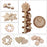 Crofta Wooden Round Shaped Embellishments Card Making Scrapbooking Decoupage Sign Making Plaques DIY Craft Supplies PACK OF 100PCS 20mm