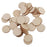 3mm thick Round Wooden Embellishments for DIY Crafts 50pcs 30mm