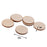 Crofta Pack of 100 Unfinished Wooden Shape Circle Round Embellishments for DIY Crafts Scrapbooking 30mm