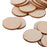 Crofta Pack of 100 Unfinished Wooden Shape Circle Round Embellishments for DIY Crafts Scrapbooking 30mm