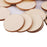 Crofta Pack of 100 Unfinished Wooden Shape Circle Round Embellishments for DIY Crafts Scrapbooking 30mm