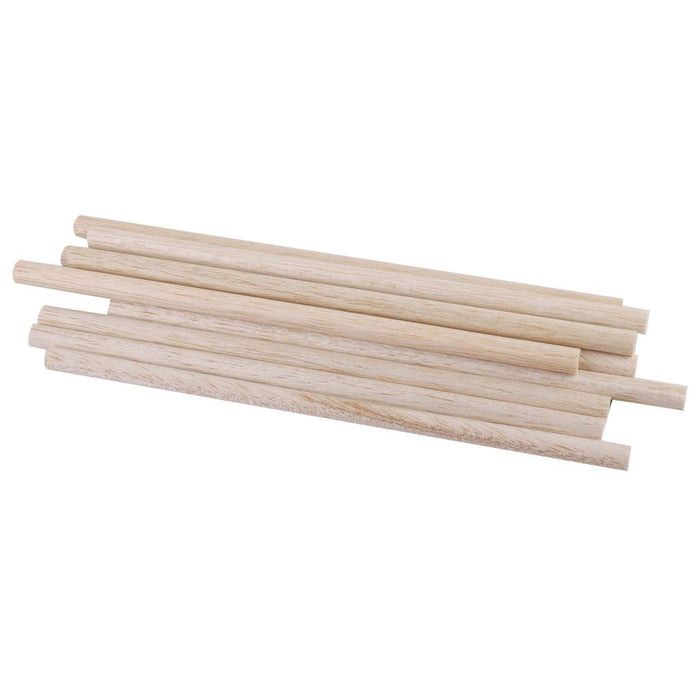 10pcs Round Natural Wood Sticks DIY Hobby Craft 8mm