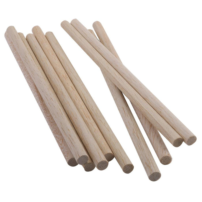 10pcs Round Natural Wood Sticks DIY Hobby Craft 8mm