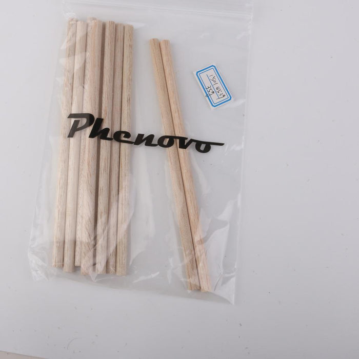 10pcs Round Natural Wood Sticks DIY Hobby Craft 8mm