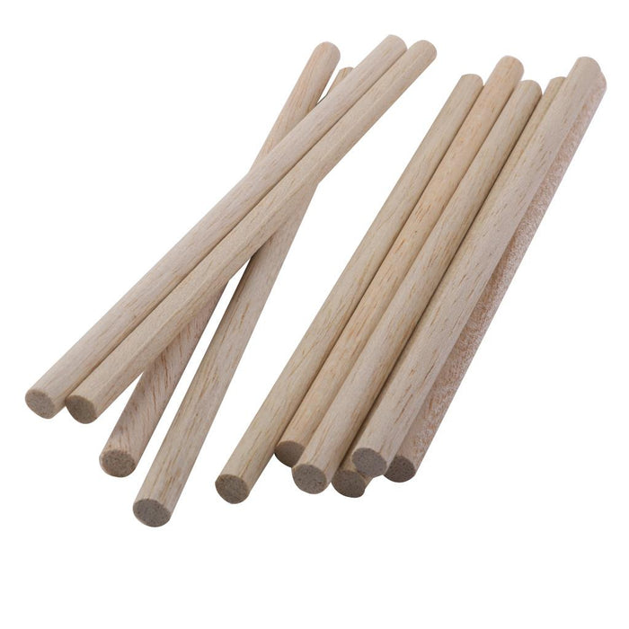 10pcs Round Natural Wood Sticks DIY Hobby Craft 8mm